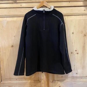 Vintage Alf Kuhl Alfpaca Sweater Fleece Quarter Zip Jacket Size Large